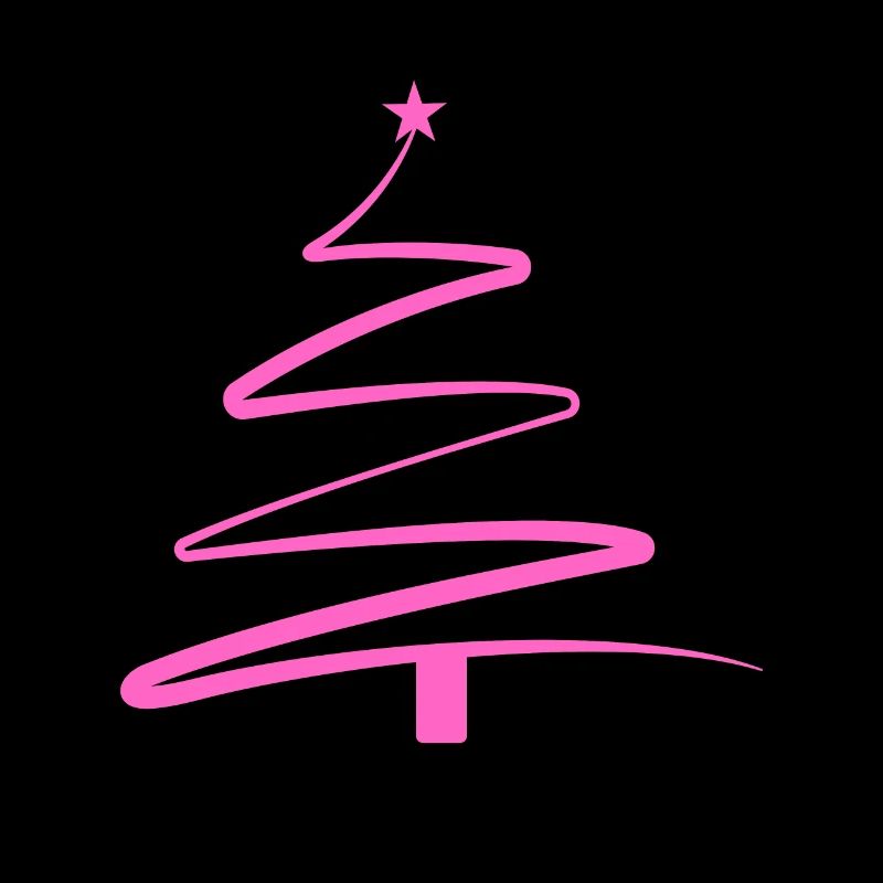 Pink Spirale Weihnachtsbaum