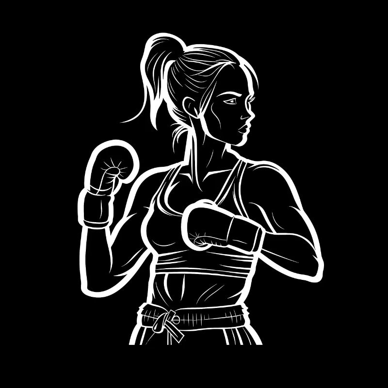 Boxerin Line Art