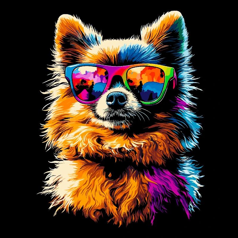 Zwergspitz Pommeraner Pom Süßer Deutscher Spitz