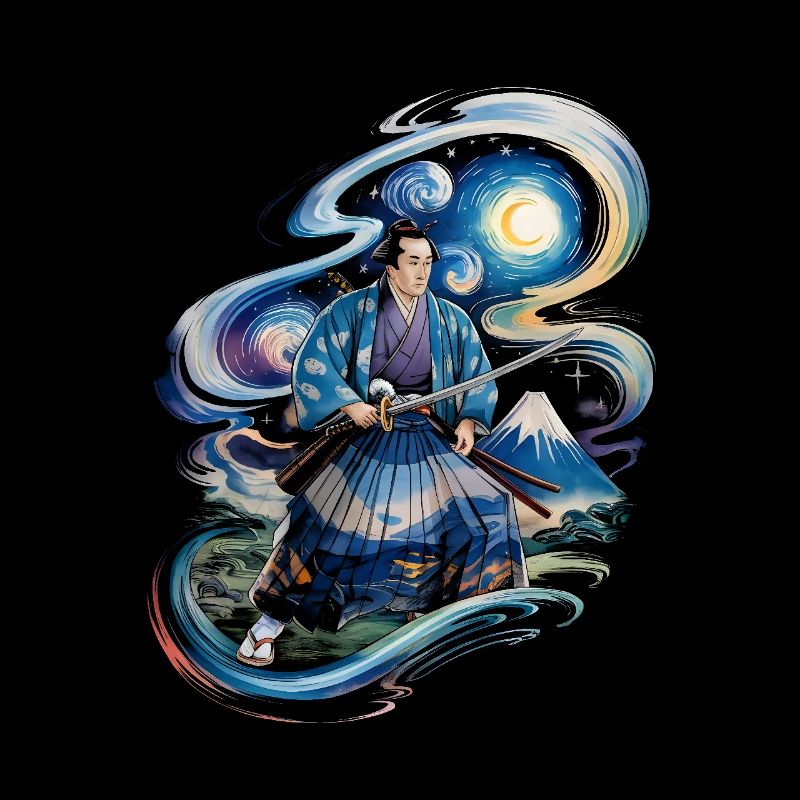 Samurai Ronin Mount Fuji japanisch