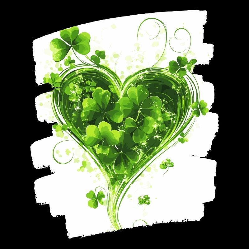 St. Patricks day Kleeblatt Herz