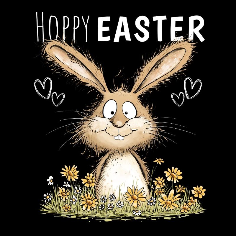 Hoppy Easter Easter Bunny Easter Motif Easter Bunny