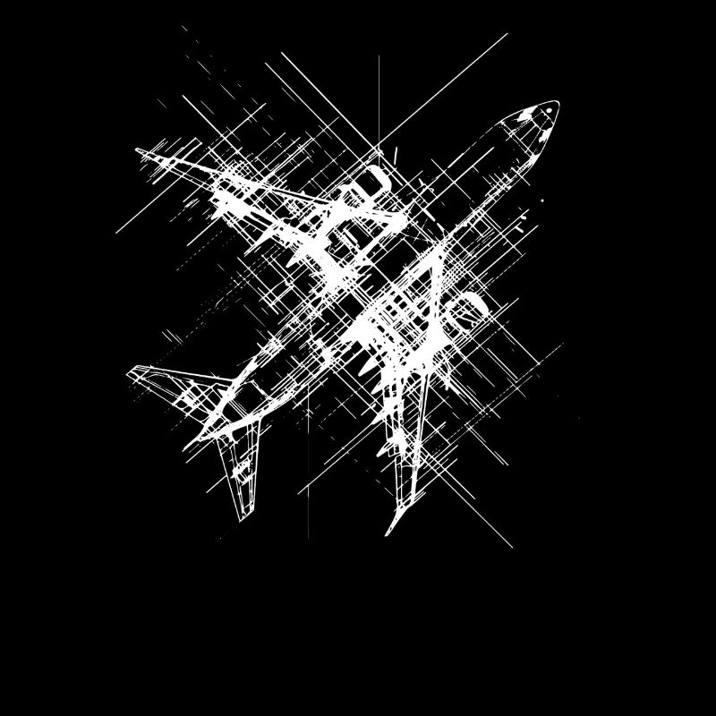 Flugzeug Line Art