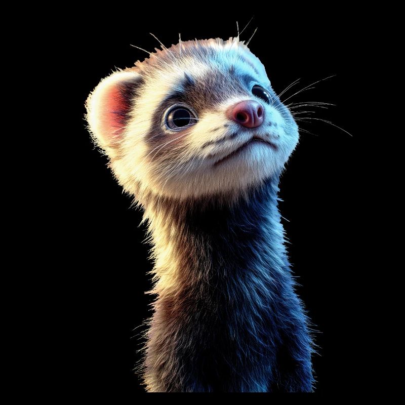 Ferret Ferret Polecat Marten Weasel Cute Ferret