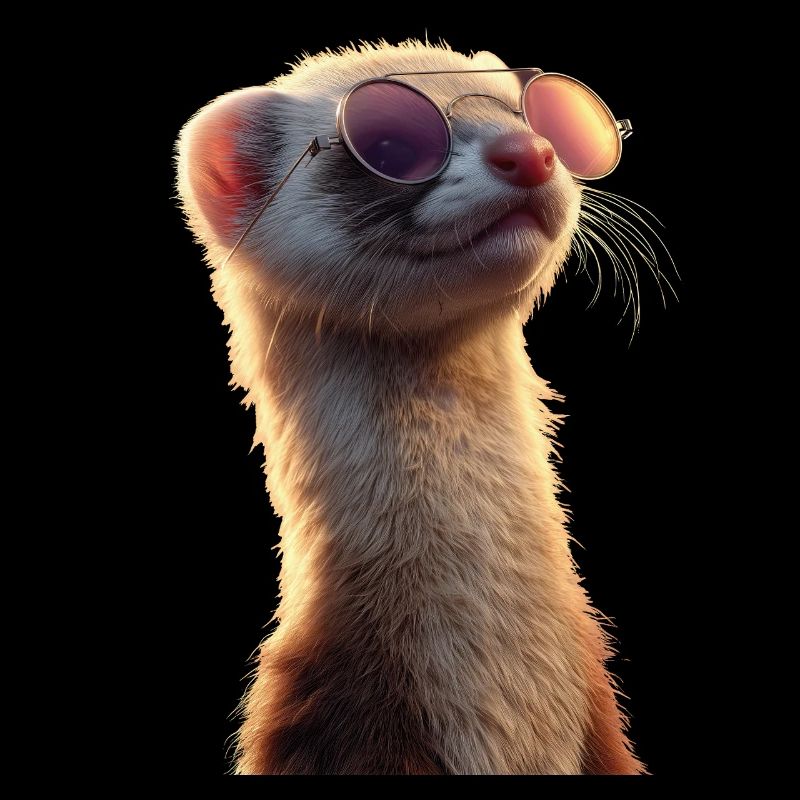 Ferret Ferret Polecat Marten Weasel Cute Ferret