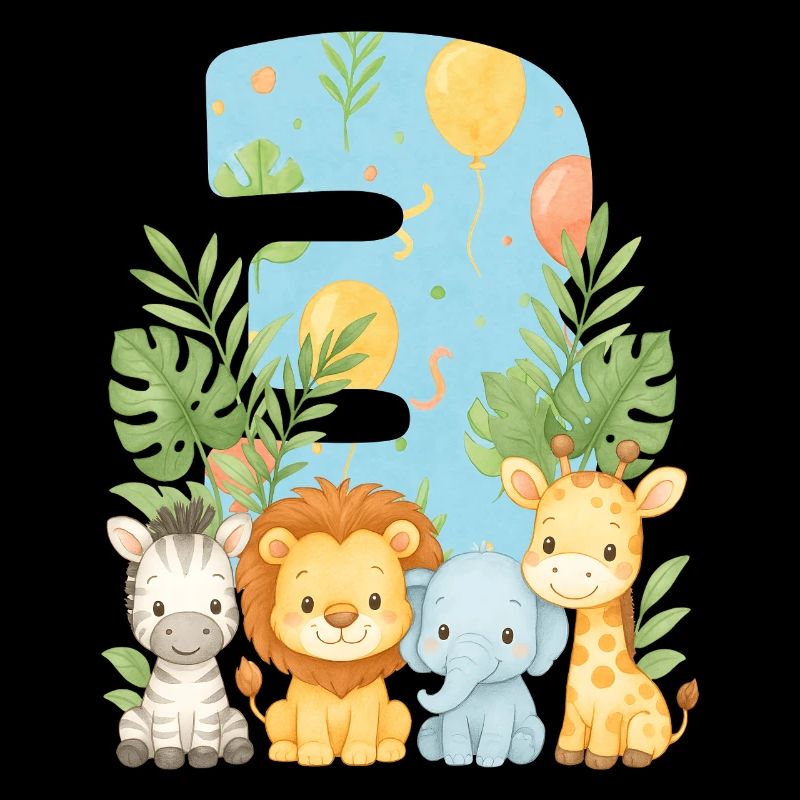 Dschungeltiere Kindergeburtstag 3 Jahr Geschenk