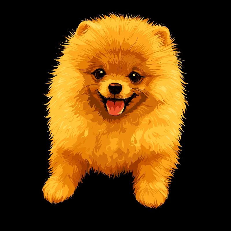 Zwergspitz Pommeraner Pom Süßer Deutscher Spitz