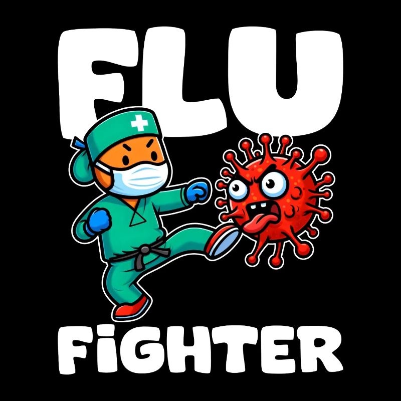 FLU FIGHTER - NURSE GIFT