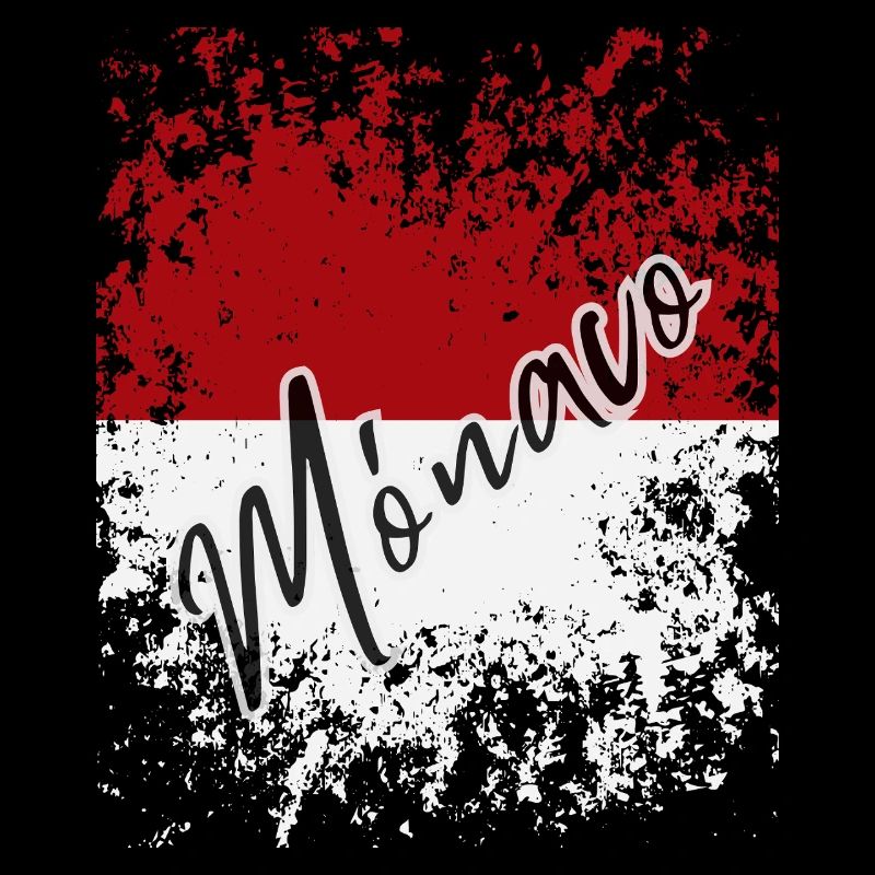 Drapeau monégasque, j’adore Monaco