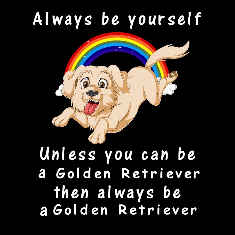 Graphique inspirant du Golden Retriever