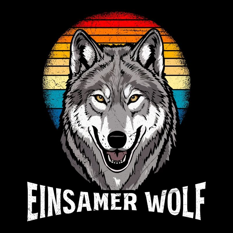 Alpha Wolf EINSAMER WOLF Kostüm Lustiges