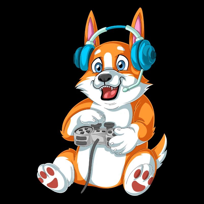 Corgi Gamer – Perfekte Geschenk-Vibes