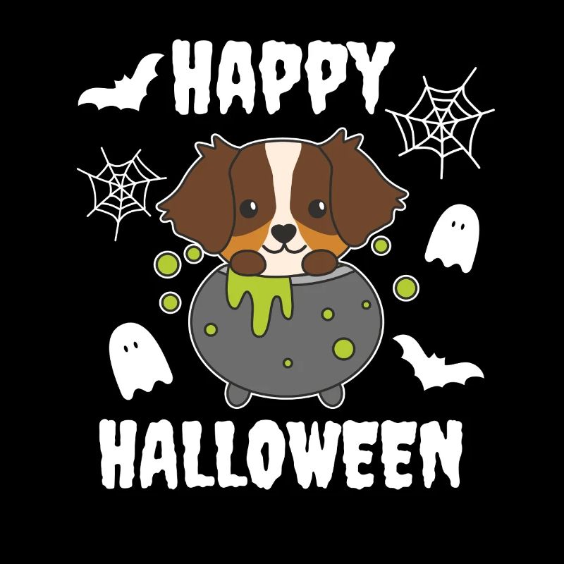 Australian Shepherd Happy Halloween Cauldron