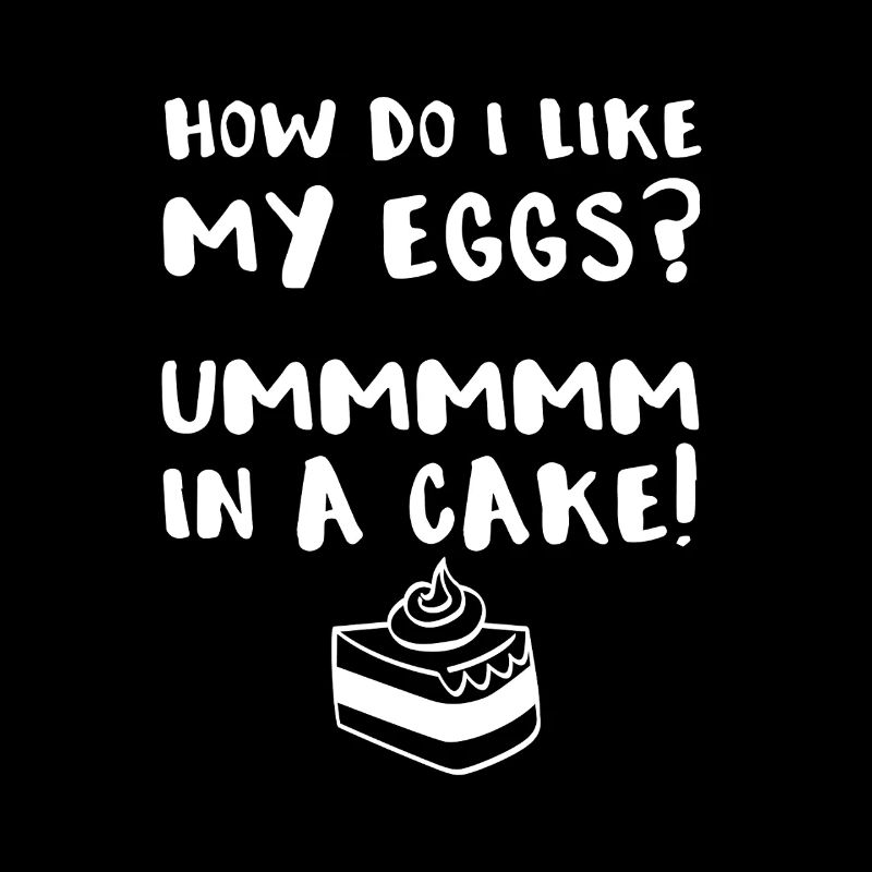 Whimsical Cake and Egg Puns Design