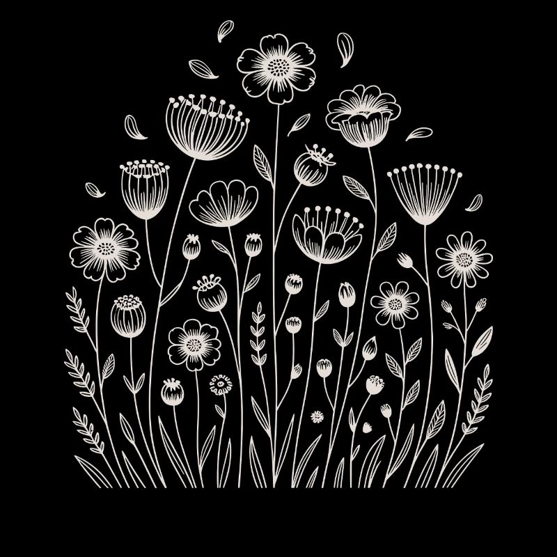 Playful floral pattern