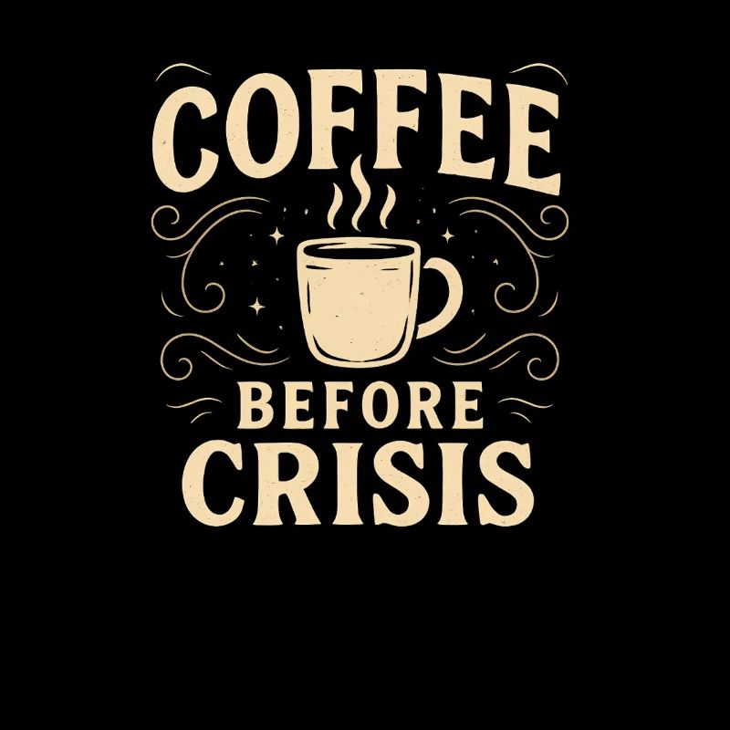 Kaffee vor der Krise Illustration