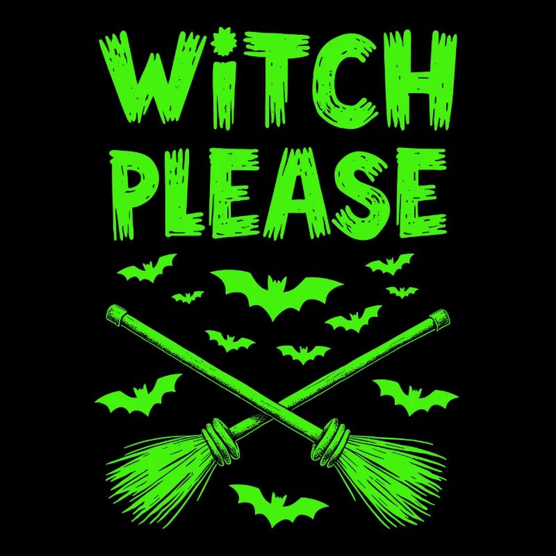 Sorcière s’il vous plaît – Balai de sorcière d’Halloween