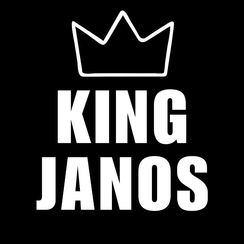 János Name mit Buchstabe J - King Crown Hemd
