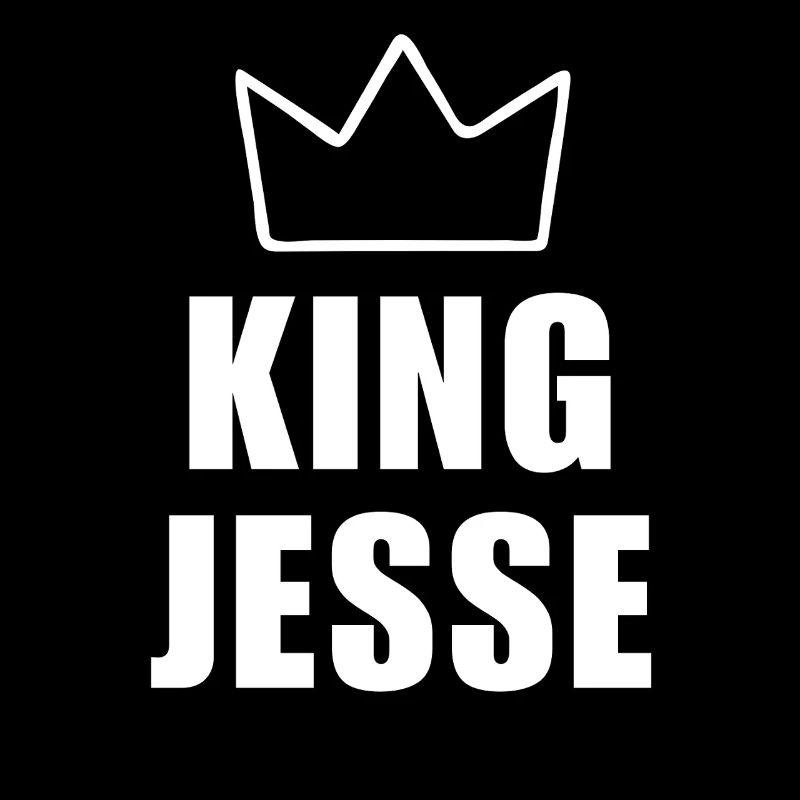 Nom de Jesse avec lettre J - Chemise King Crown