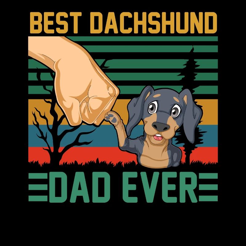 Bester Dackel Papa Vatertag