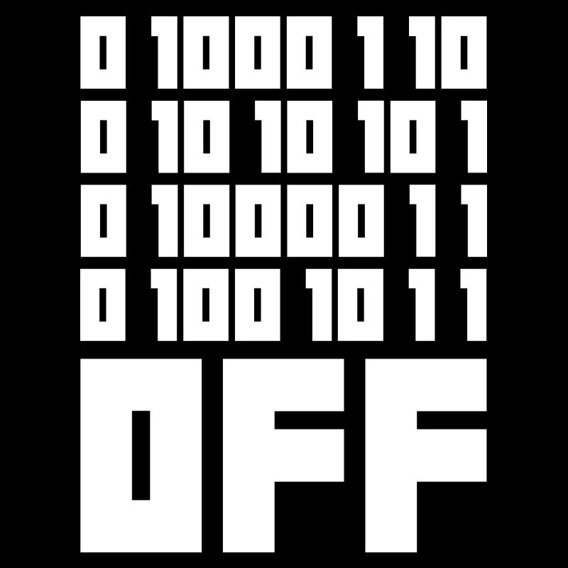 Binary Code F**k OFF – Humour Nerd & Geek Code