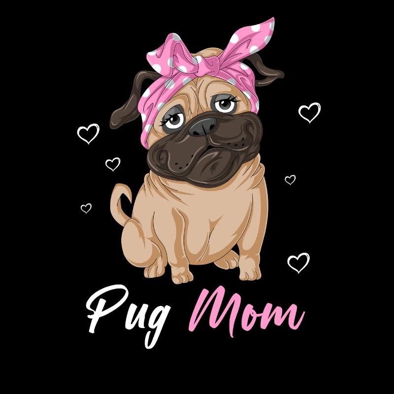 Mops Mama Muttertag T-Shirt