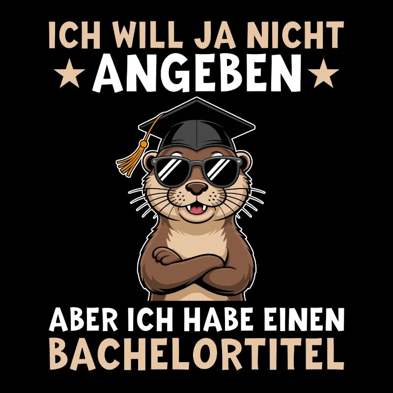 Bachelorabschluss - Otter mit Bachelortitel
