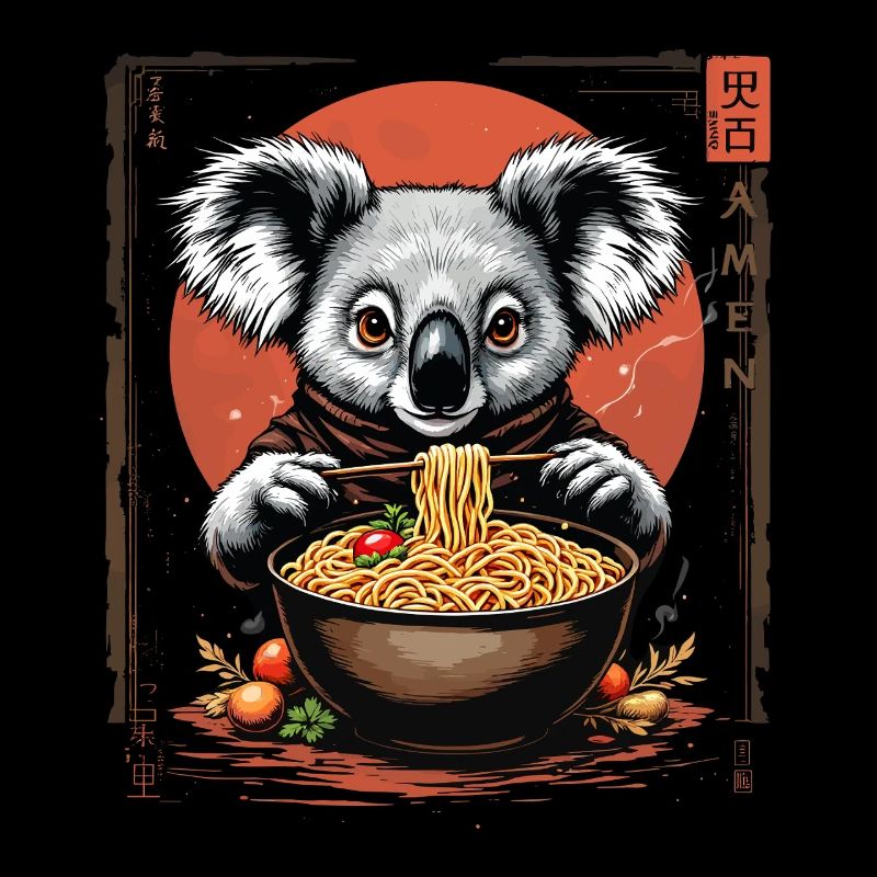 Koala Ramen Art Design
