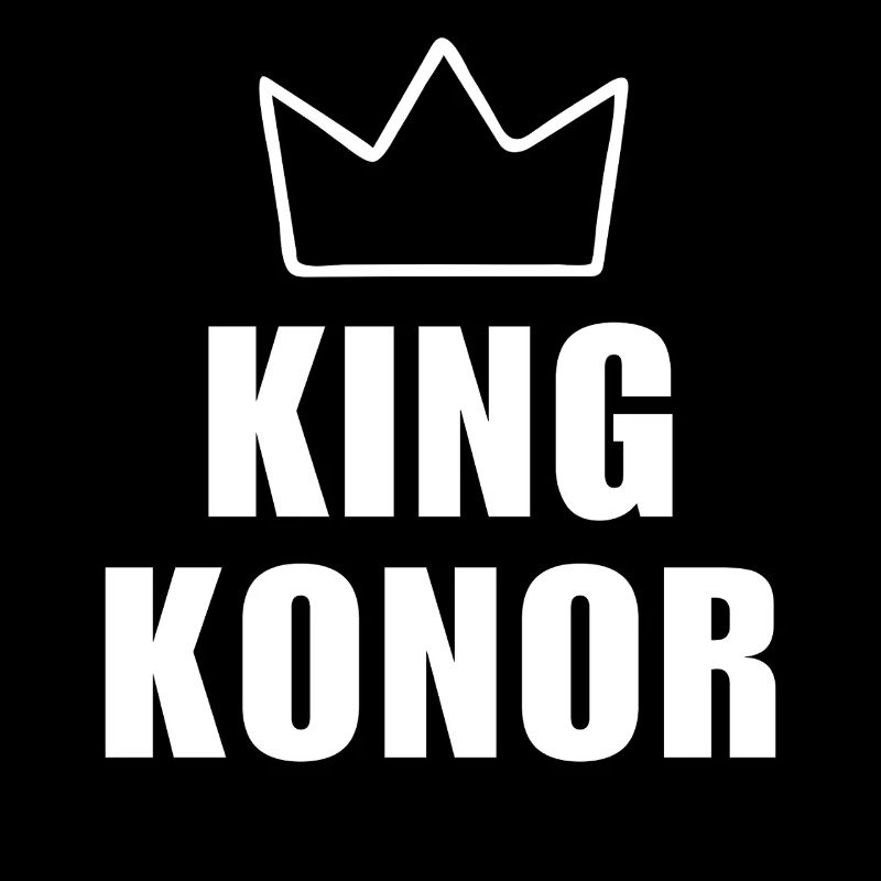 Konor Name mit Buchstabe K - King Crown Hemd