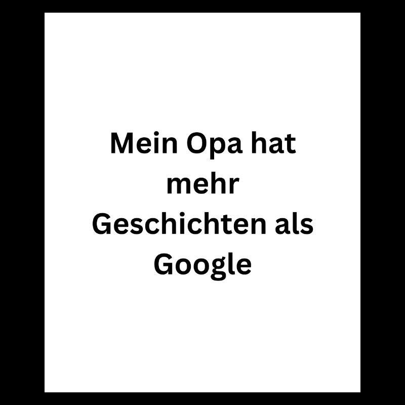 Opa schlägt Google 