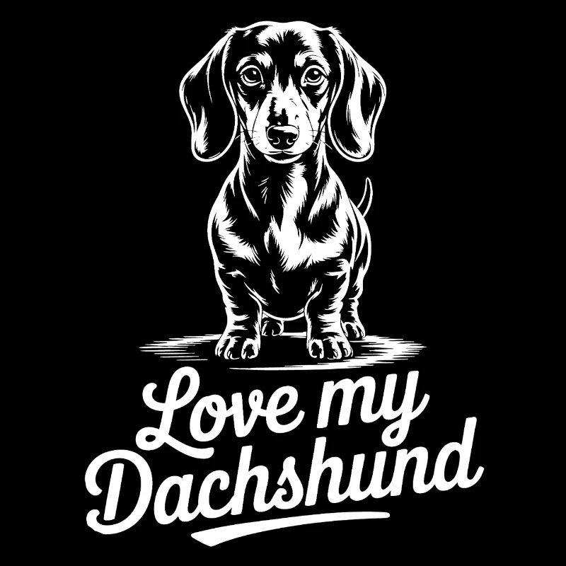 Motif de teckel préféré