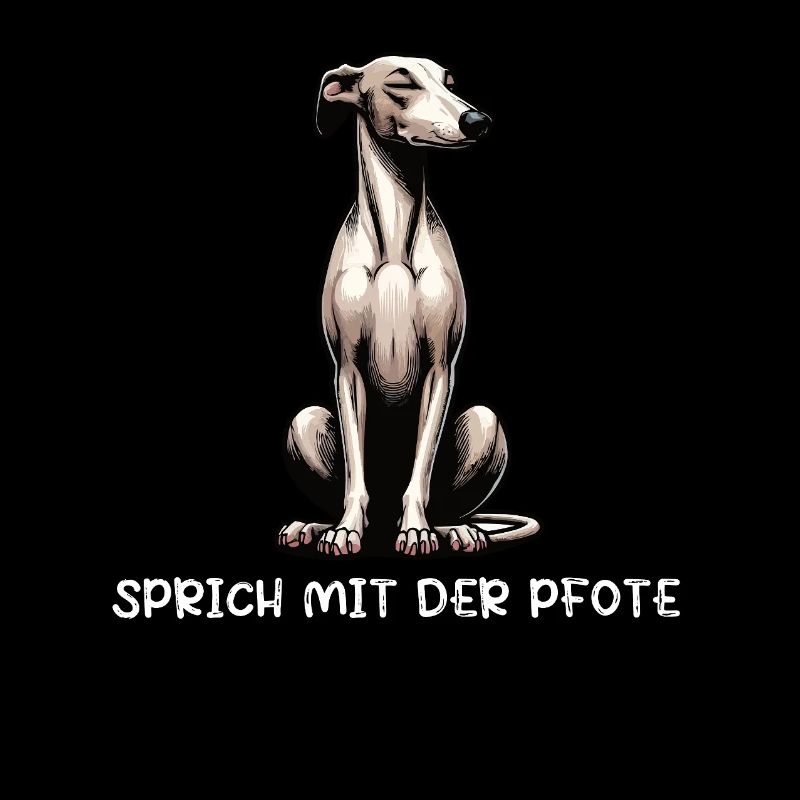 Sprich mit der Pfote Whippet Windhund Whippets 