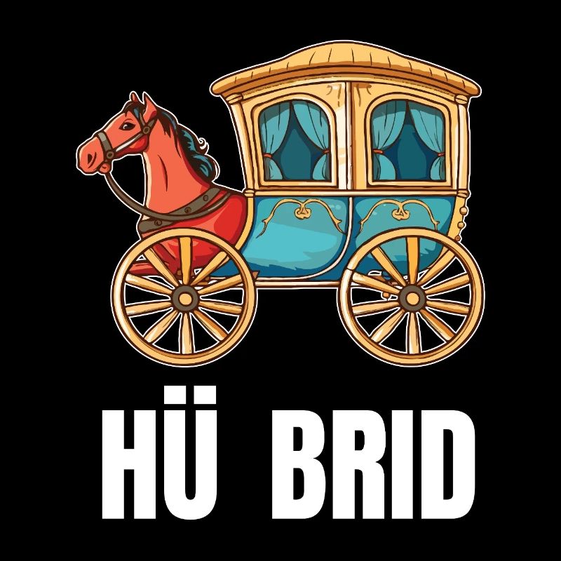 Hü Brid - Lustiges Hybrid Auto - Pferd