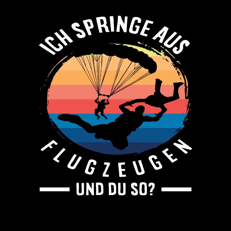 Flugzeug Springen Fallschirmspringer