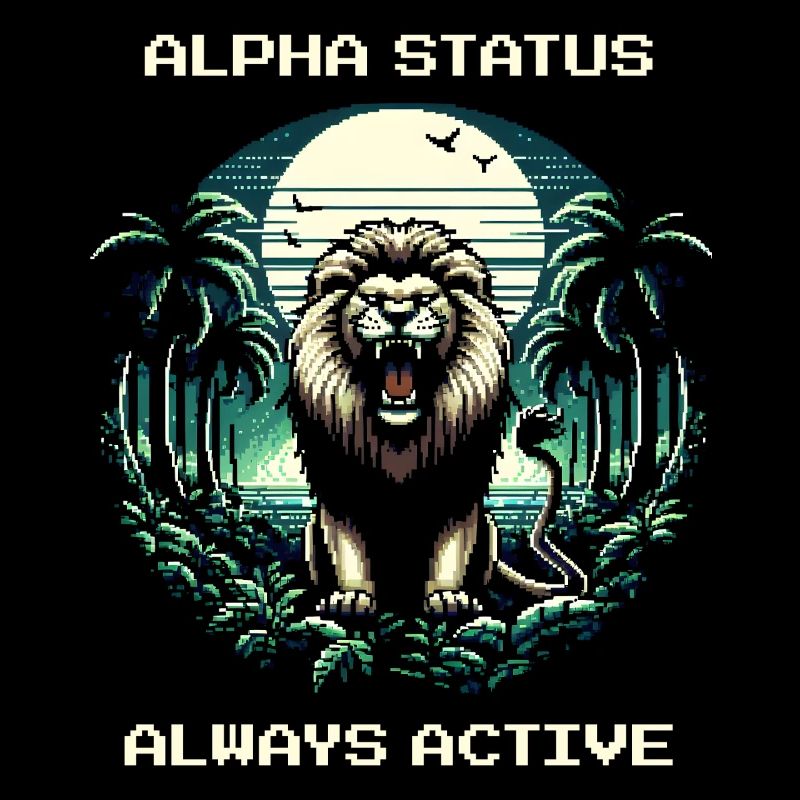 Statut Alpha Actif | Lion, Domination, Nature