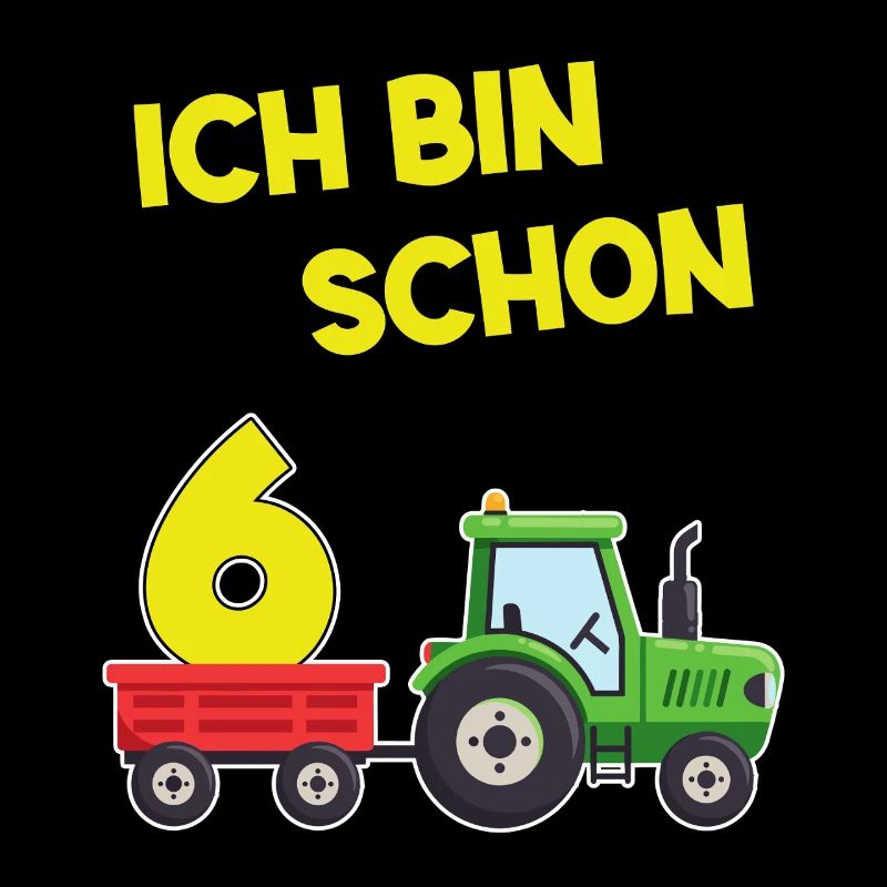Ich Bin Schon 6 Traktor 6 Jahre Alt Geburtstag 