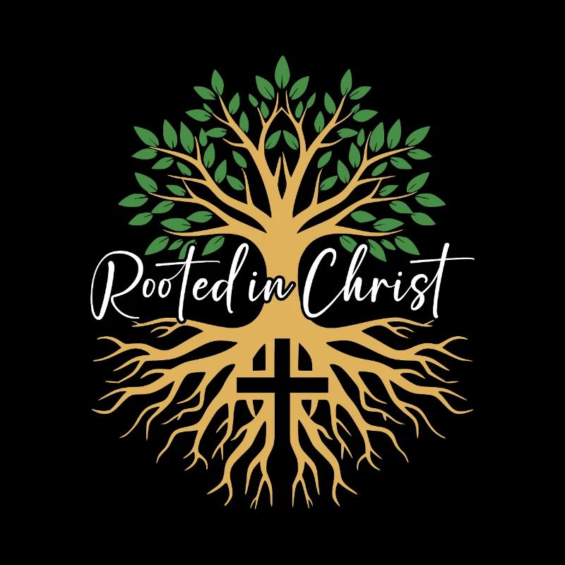 Rooted in Christ – Baum & Kreuz Glaube