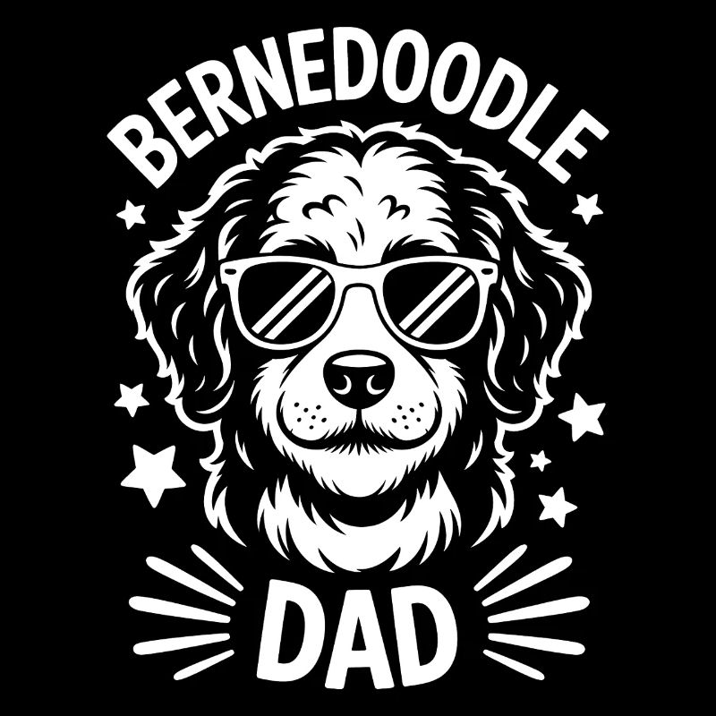 Bernedoodle Spruch Papa Witz Bernedoodle Geschenk
