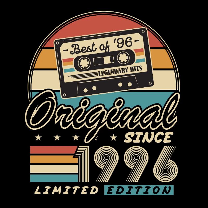 Vintage, 1996, Anniversaire, Cadeau, Rétro