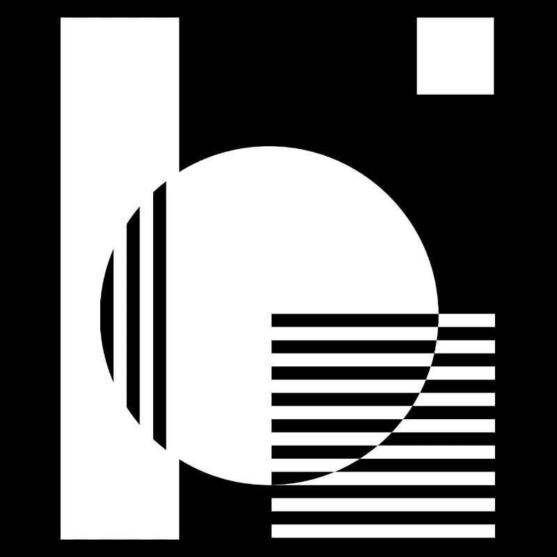 Rayures géométriques mono cercle