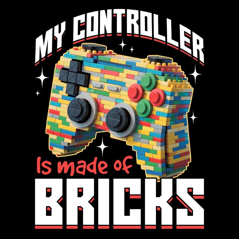 Building Blocks Gamer Gaming Brick Builder