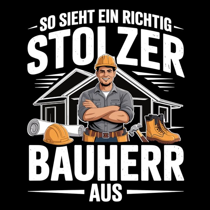 Proud Builder – House Building Gift for Men