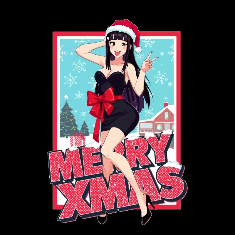 Noël Pin-up Noël Anime Lady