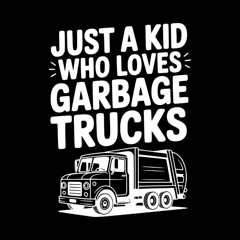Nur ein Kind, das Müllwagen liebt
