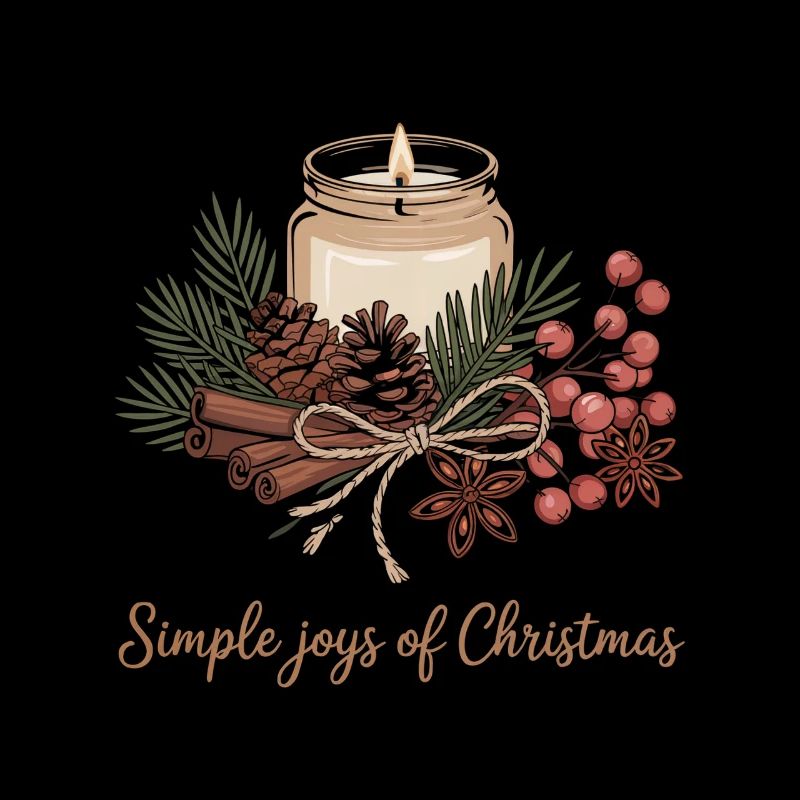 Motif de Noël rustique