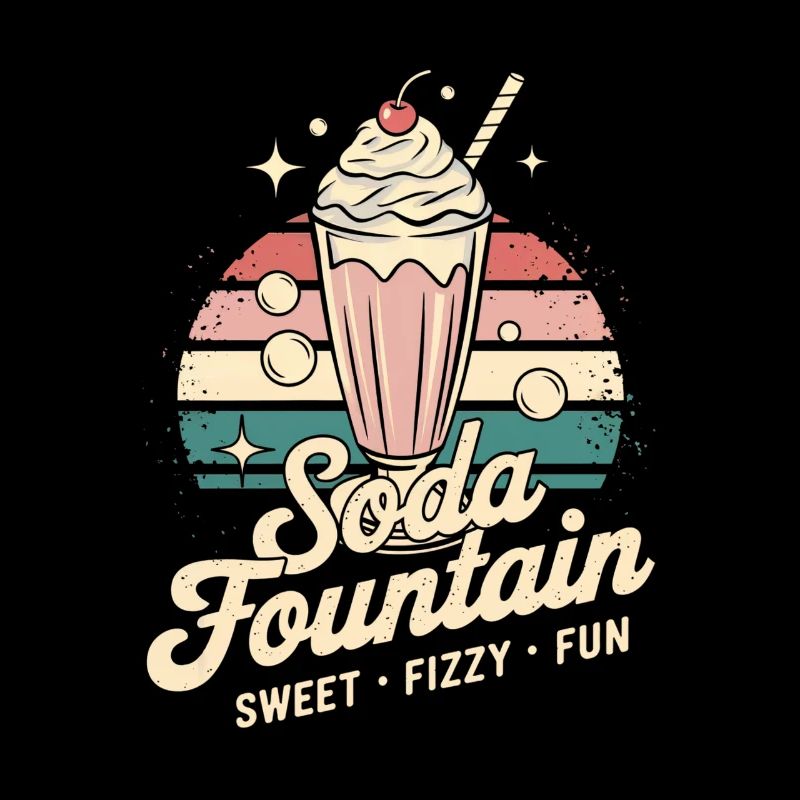 Publicité pour les sodas vintage