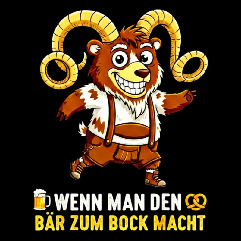 Bär zum Bock machen - Lederhose Satire