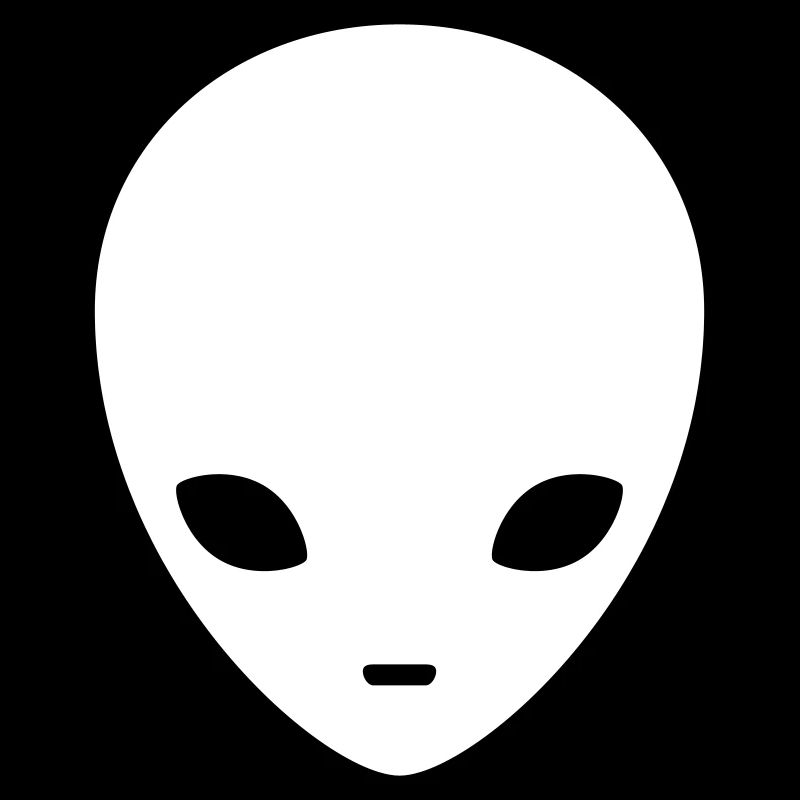 Cosmic Alien Silhouette Minimal