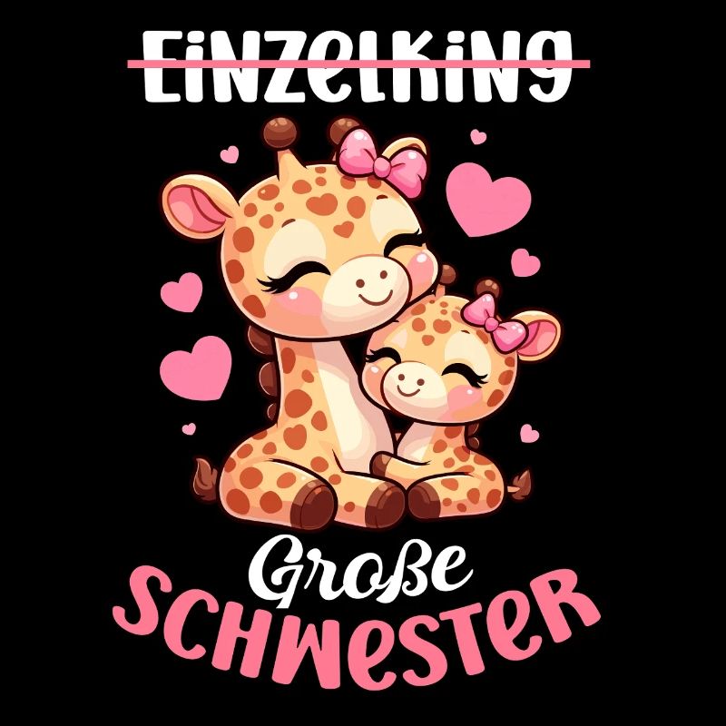 Einzelkind Große Schwester Giraffen