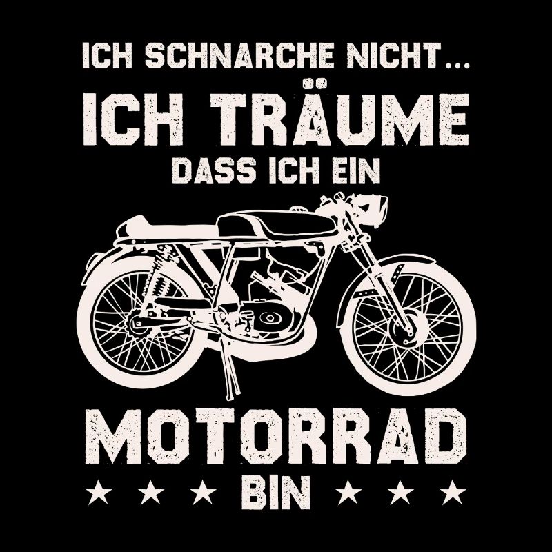 I Dream Motorcycle To Be Vintage Print